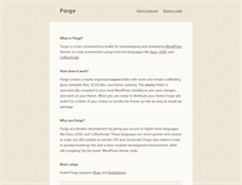 Tablet Screenshot of forge.thethemefoundry.com